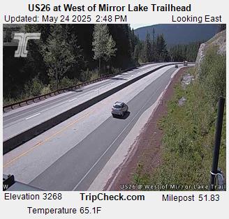 US26 at West of Mirror Lake Trailhead